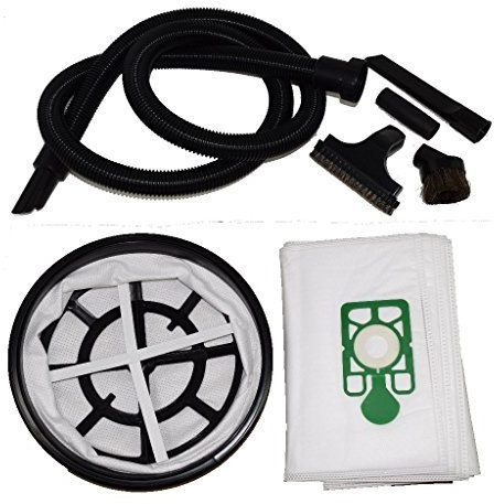 Yourspares Numatic GEORGE, Harry, HENRY and HETTY Vacuum Cleaner 2.5 Metre Hose + 10 x Microfibre Dust Bags