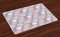 ABAKUHAUS Rosa und Grau Platzmatten, Blossom Bouquet Botanisches Laub Shabby Chic Essence Chrysantheme, Tiscjdeco aus Farbfesten Stoff für das Esszimmer und Küch, Flieder Rosa