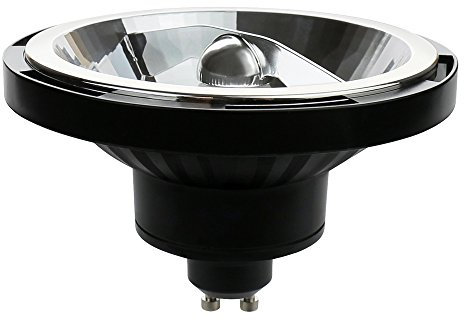 NCC-Licht LED Leuchtmittel Reflektor AR111 12W COB GU10 Retrofit mit Reflektor 830 (3000K warmweiß, 15° Spot)