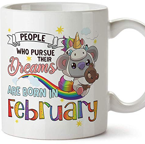 MUGFFINS Taza - Cumpleaños Koala Febrero (en inglés)