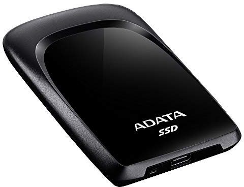 ADATA SC680-960GB External Solid State Drive with USB 3.2 Gen.2 Type-C, 2.5 Inch, Black, ASC680-960GU32G2-CBK