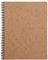 Clairefontaine 78256C - Collegeblock Age Bag mit Doppelspirale, DIN A4+, 24x32cm, 80 Blatt abtrennbar, perforiert, 4-fach gelocht, liniert, Tabakbraun, 1 Stück
