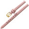 Uhren Zubehör Frauen-Weinlese Uhrenarmbänder echtes Leder-Bügel-Uhrenarmband 8mm 10mm Dornschliesse Gold Rosa,10mm