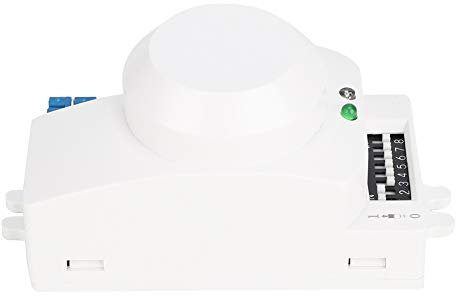 ciciglow Interruttore della Luce di Movimento, sensore a microonde SK-600 360 °, Interruttore della Luce del rilevatore per Il Movimento del Corpo