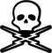 myrockshirt Totenkopf Blitze Death Proof 15 cm 2er Set cool Aufkleber Autoaufkleber Sticker ohne Hintergrund Auto PKW Lack Scheibe