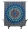 Ulticool Duschvorhang - Mandala Blau - 180 x 200 cm – Waschbar – Anti Schimmel - Wasserdicht - mit 12 Ringe - Blau