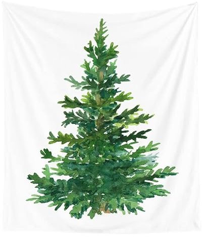 EHOMERY Wandteppich Fantasy Wandtuch Anime Grün Christbaumschmuck Wandteppich Jugendzimmer Strandtuch Wandbehang Deko Wandschmuck Groß Schlafzimmer Wohnzimmer Wanddekoration 150X200Cm