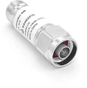 5 dB Attenuatore fisso fino a 2 Watt 0-3000 MHz, da N maschio a N femmina per reti 2G/3G/4G LTE/WiFi per amplificatore ripetitore per telefonia mobile