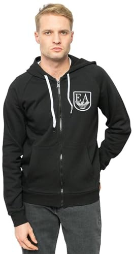 Emporio Armani Herren Men's Shield Logo Terry Sweater Sweatshirt