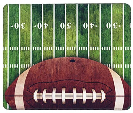 American Football Spiel-Mauspad, rutschfeste Gummiunterseite, Computer-Mauspad für Gaming, PC, Laptop, Schreibtisch, Büro, 20 x 24 cm