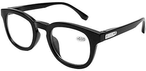 DOOViC Round Reading Glasses Anti Blue Light Metal/Thick/Wide Frame | Readers Glasses for Women/Men