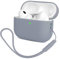 Compatible con Airpods Pro 2 (2022), Mocarheri Anti-rasguños Ultradelgada Fundas Protectora de Silicona para AirPods Pro 2.ª Generación, LED Visible Frontal (Gris)