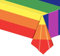 Regenbogen Tischdecken,137 * 274cm Tischdecke wasserdichte für Gay Pride LGBT Party Dekoration, Einweg Rechteckige Tischdecke aus Kunststoff für Geburtstagsparty Partyzubehör Sommer, Cocktailparty