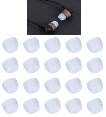 Zotech Clear Ear Tips for in-Ear Headphones, Extra Small Kids Size 10 Pairs Soft Silicone Earbuds Tips Eartips with 3.8mm Connector Hole, Fit Most in-Ear Earbuds(Inner Hole 3.8mm -4.8mm)