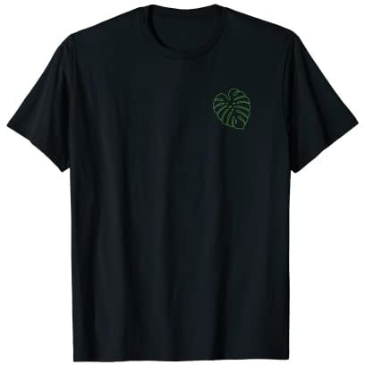 Monstera Leaves Tropisches Pflanzenblatt T-Shirt