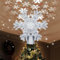 AOMIL Weihnachtsbaumspitze, 3D Drehbarer Silber Schneeflocke Muster Projektor für Weihnachtsbaum Topper Hohl Design Weihnachtsdekorationen Weihnachtsdekoration
