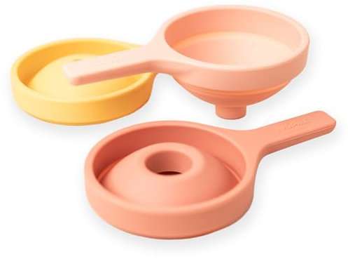 Inspire My Play 3 x Coral Funnels for Kids - Funnel set for Children - Sensory Toys and Accessories for Messy Play