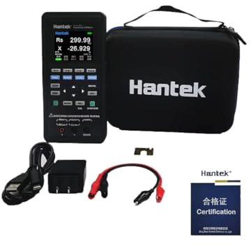 Hantek LCR Meter Hantek1832C Digital LCR Meter Handheld Portable Inductance Capacitance and Resistance Measuring Tester Tools (Hantek1832C)