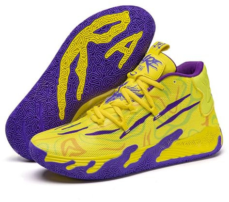 Scarpe da Basket da Uomo Antiscivolo Scarpe da Basket da Uomo Scarpe da Basket da Basket da Uomo Scarpe Sportive All'aperto(38 EU, F4)