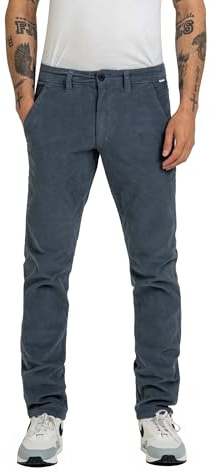 Reell Flex Tapered Chino Baby Cord Grey Blue 30/32