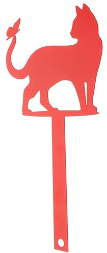 POPETPOP Decorazione Da Giardino Forma Di Gatto Per Insegna Postale Ornamento Per Cortile Per e Aree Esterne