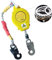VFDZ Dispositif Anti Chute Retractable, Harnais de Securite pour Toiture, Kit Harnais de Securite Antichute, Équipement Antichute avec corde de Sécurité Ignifuge, Ransportant 150kg(Size:10m)