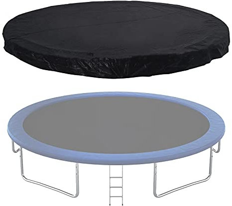 Tapis de trampolineHousse de Protection pour Trampoline Bâche de Trampoline 183 244 305 366 396 427 488 cm Bâche de Protection pour Trampoline PE Protection imperméable Contre la Pluie Pro