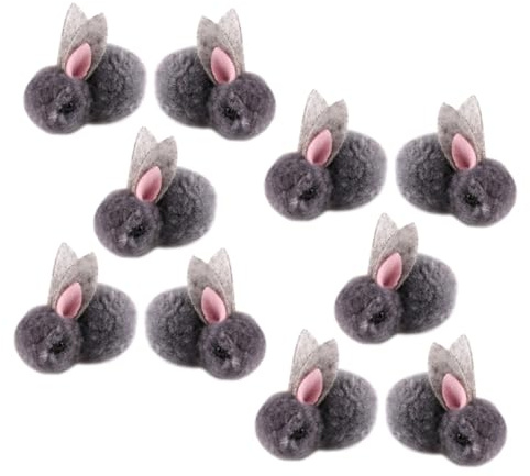 CIYODO 10stücke Mini Plüsch Häschen Weiche Kleine Kuscheltier DIY Kaninchen Puppen Niedliche Osterhasen Schmuck Stofftier Basteln Für Kleidung Taschen Hüte Und Accessoires