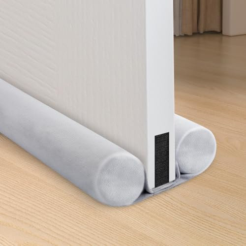 BHFRGAS Draft Excluder for Doors - Adjustable Draught Excluder - Waterproof, Snowproof, Windproof, Dustproof - Reduces Noise (Grey)
