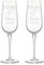 Colorfamily Set di 2 Calici Flute da Champagne Personalizzati con Incisione Nomi e Data, Innamorati Regalo Matrimonio Anniversario per Coppia