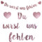 Abschieds Party Deko Du wirst Uns fehlen Girlande Rente Deko Rosegold We Will Miss You Deko Ruhestand Girlande Deko für Abschiedsfeier und Rente Party