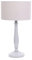 ValueLights | Traditional Grey Wood Candlestick Table Lamp with Grey Fabric Drum Shade for Living Room Bedroom | Table Lamps, Home Décor & Improvement Essential | Included LED Bulb