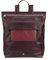 DUDU Herrenrucksack, weicher lässiger Damenrucksack aus echtem Leder mit Reißverschluss Großer bunter Rucksack für die Arbeit und Freizeit Dunkelburgundy