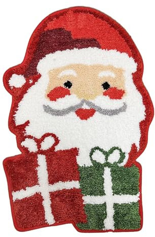 Marooma Weihnachts-Lebkuchenmann-Teppich, Niedliche Badematte, rutschfest, Weihnachts-Badeteppich, Weihnachtsmann, Schneemann, Weihnachtsbaum, Badvorleger, Winter, Weiche, (B)