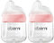 Oberni Baby Bottles with Slow Free Flow Off-Centered Teat for 0+ Months, Anti Colic Newborn Milk Feeding Bottle, 150ml/5oz/Pink/2Pack