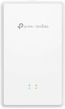 TP-Link Access Point EAP615GP-Wall WiFi 6 GPON, punti di accesso wireless AX1800 con porta GPON, una fibra per video cablato/VoIP/HD, Omada Mesh, Roaming senza soluzione di continuità, configurazione