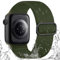 IMIVIO Sport Band Kompatibel mit Apple Watch Armband 42mm 41mm 40mm 38mm Damen Herren, Schmutzabweisend Nylon Elastisch Loop für iWatch Series 10 9 8 7 6 5 4 3 SE Ultra 2 1, Grün