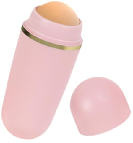 SAFIGLE Gesichtsöl Absorptionsroller aus Vulkanstein 2 Stück-Pack Hautpflege Roller zur Regulierung Des Hautfetts Pink für Fettige Haut Tägliche Reinigung der Poren