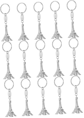 OATIPHO 15Pièces Porte Clés Tour Eiffel de Lot de Accessoire Décoratif et Pratique pour Sacs à Main Idée Unique