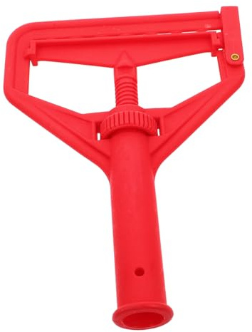 SOPOTUTU Adjustable Red Mop Head Clip Abs Mop Replacement Clamp for Home Kitchen Bathroom Floor Cleaning Accessory