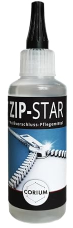 Zip-Star Reißverschluss-Pflegemittel für Jacken, Stiefeln und Taschen, Reinigung und Pflege von Metall- und Kunststoffreißverschlüssen, 100ml