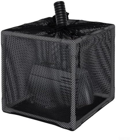 Minhe Boîte de filtration pour bassin extérieur - Anti-encrassement, comprend un sac filtrant de 25,4 cm + un support pour un entretien facile