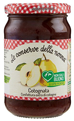 Le Conserve della Nonna Confettura di Mele Cotonge Cotognata Ottenuta da Frutta Fresca e Zucchero di Canna - 350 gr - [confezione da 4]