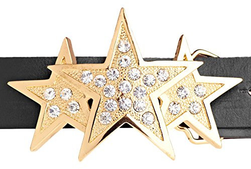 Iced Out Bling Gürtel - TRIPLE STAR gold