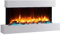 BALDERIA Elektrokamin Ignis | Wandkamin, LED 3D-Flammeneffekt, LED-Ambientebeleuchtung, Kamin elektrisch mit Heizung 2000W, Timer, Thermostat, Startsteuerung, Offene-Fenster-Erk, Fernbedienung | Weiss