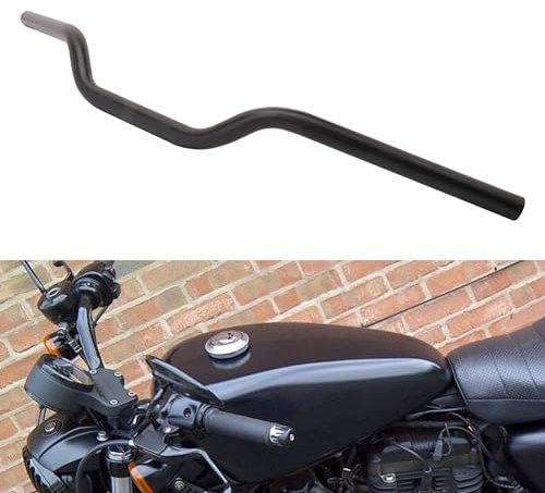 AnXin - Guidon de 22 mm pour Harley Sportster, XL 883 1200, Dyna, Bobber, Custom, Chopper, Softail, Style Euro