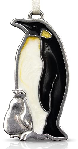 Danforth Pinguin Weihnachtsschmuck - Handgefertigte Zinn-Tierornamente für Weihnachtsbaum - Made in USA