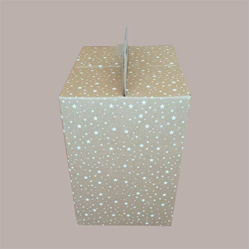 LUCGEL Srl 10 Stück Koffer aus Pappe Weihnachten Sterne Galaxy Klein 430 x 240 H345 Federmäppchen aus Papier