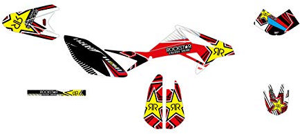 Graph Cover Motorrad-Dekoration Rot Stern für BETA RR 50 Star 2011-2020