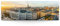 Eindrucksvolles XXL Panorama Wand-Bild Skyline Wien als Leinwandbild mit 150x50cm. Dieses große Bild setzt Ihr Wohnzimmer oder Schlafzimmer definitiv in Szene